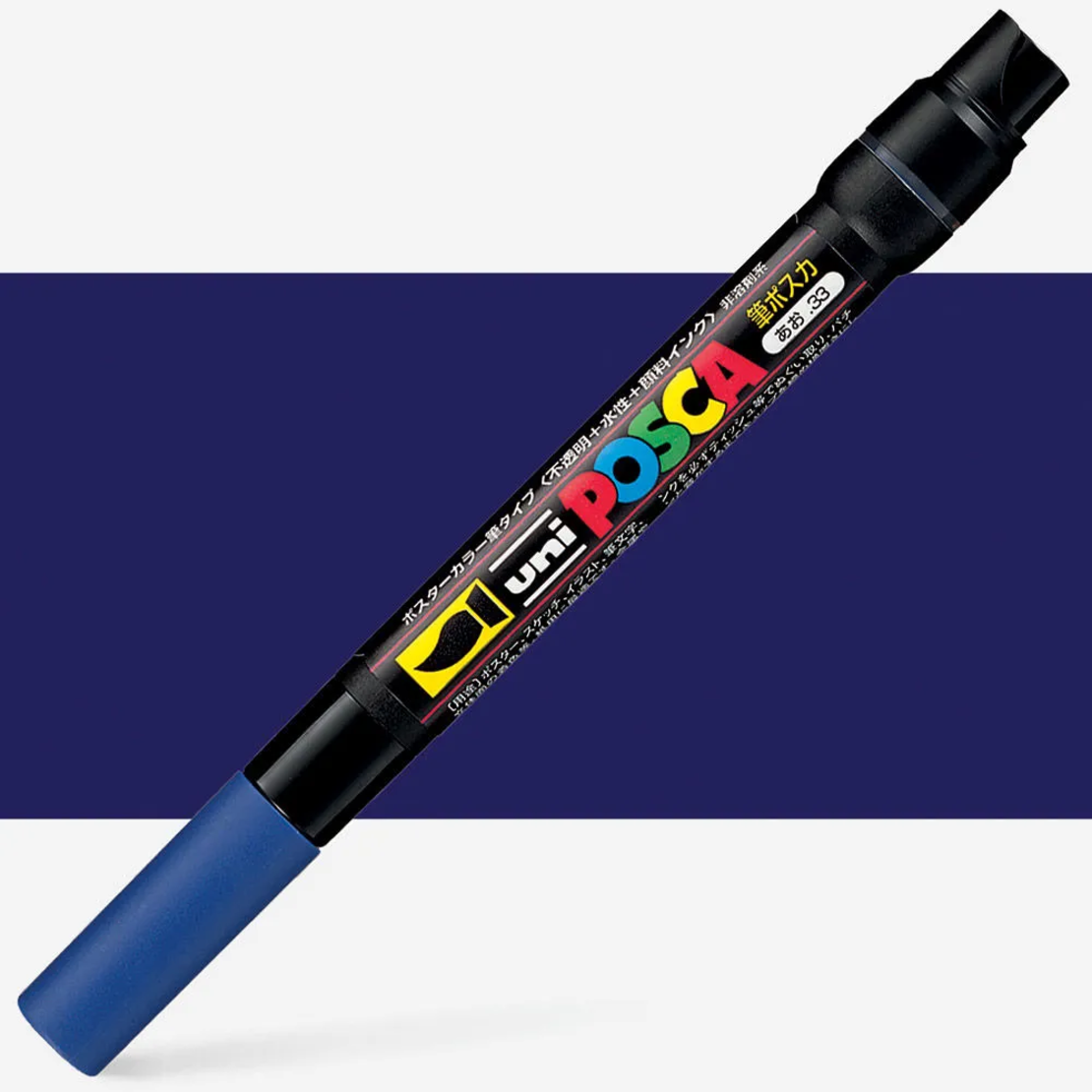 POSCA-F350 - טוש ראש מכחול אקרילי -כחול