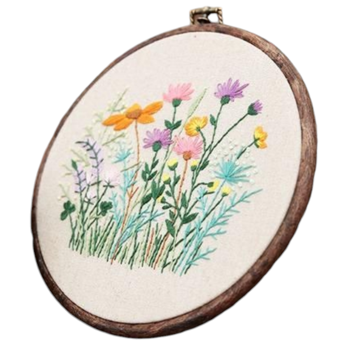 ערכת רקמה בעיצוב פרחי בר – Wildflower Meadow