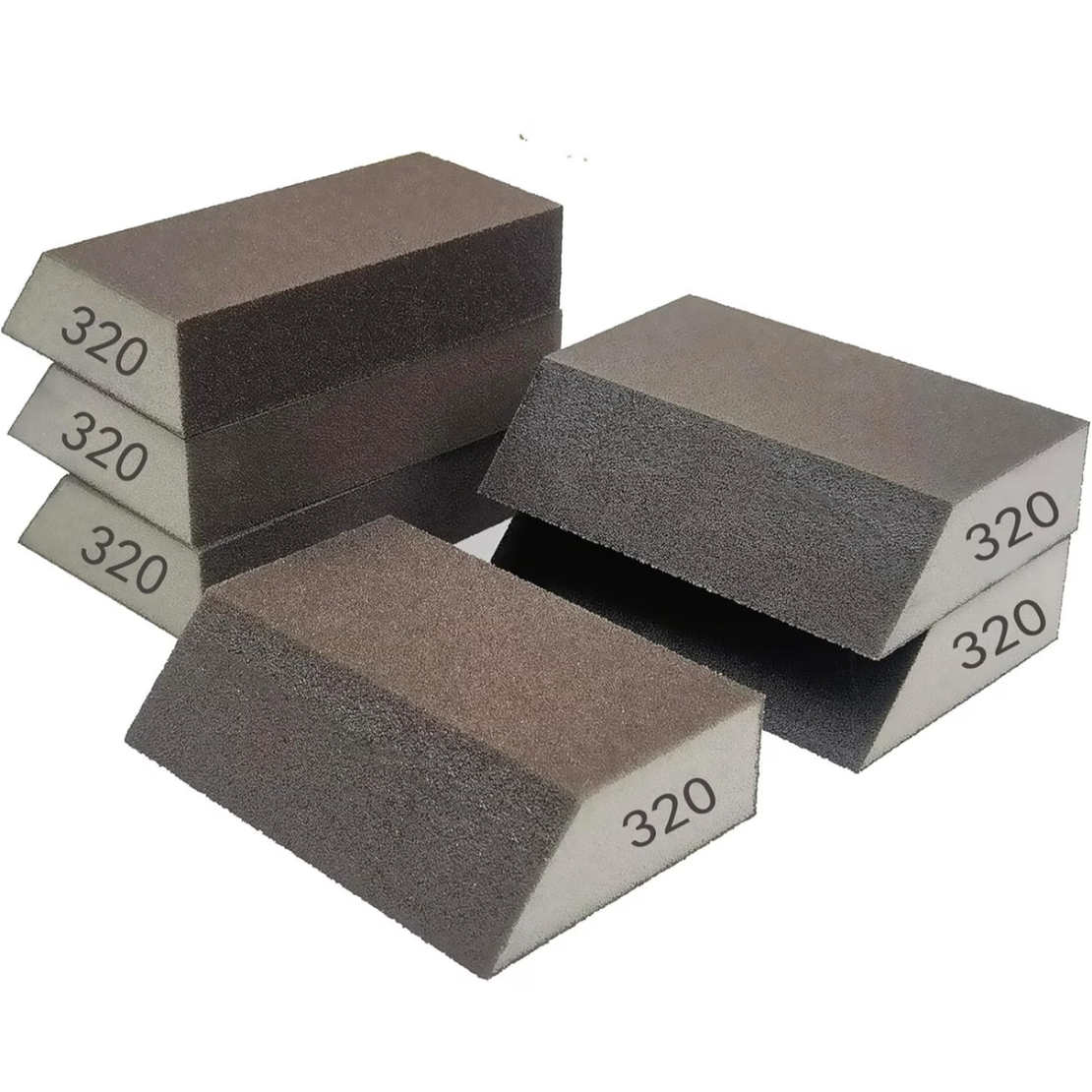 סט ספוגי שיוף מקצועיים לגריסה עדינה – Sanding Sponge Blocks 320 Grit