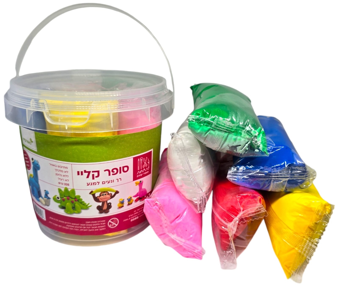 חימר מתייבש באוויר- סופר קליי חימר קל מתייבש באוויר
