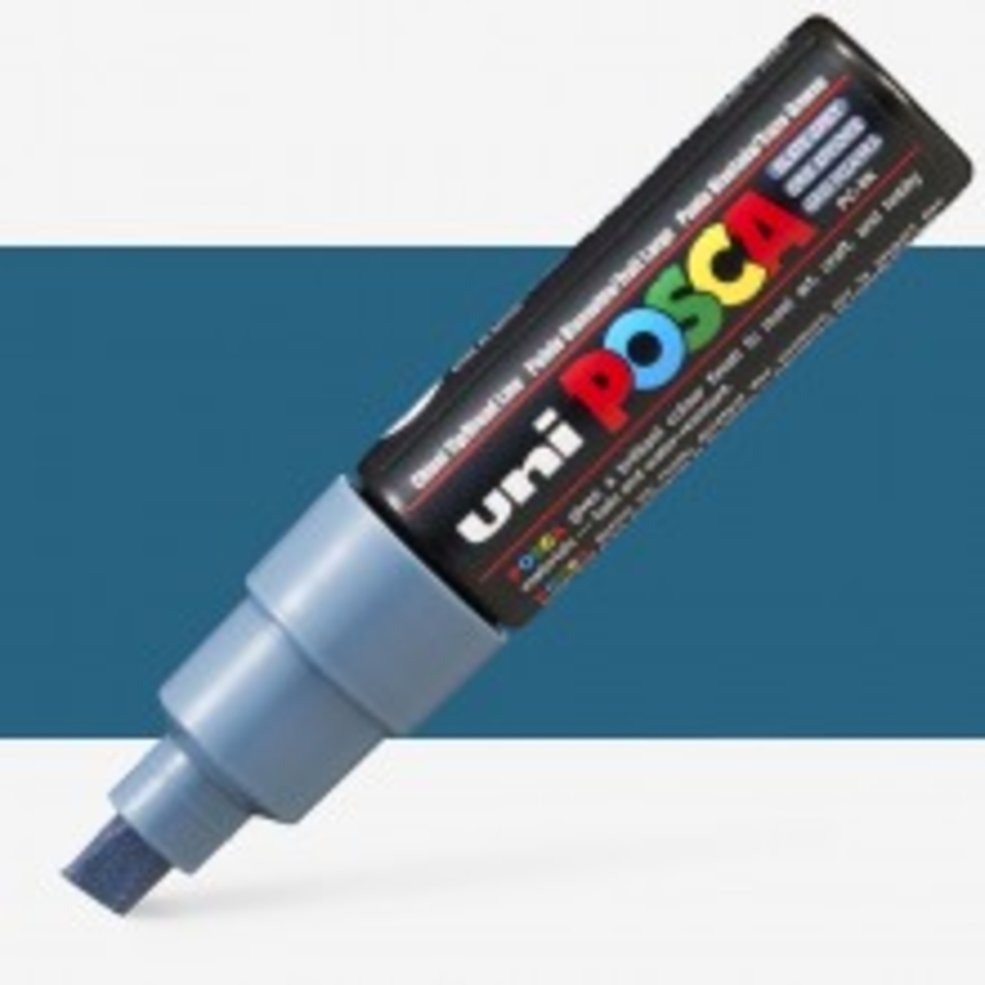 טוש פוסקה לציור-8מ''מ POSCA K8-אפור כהה