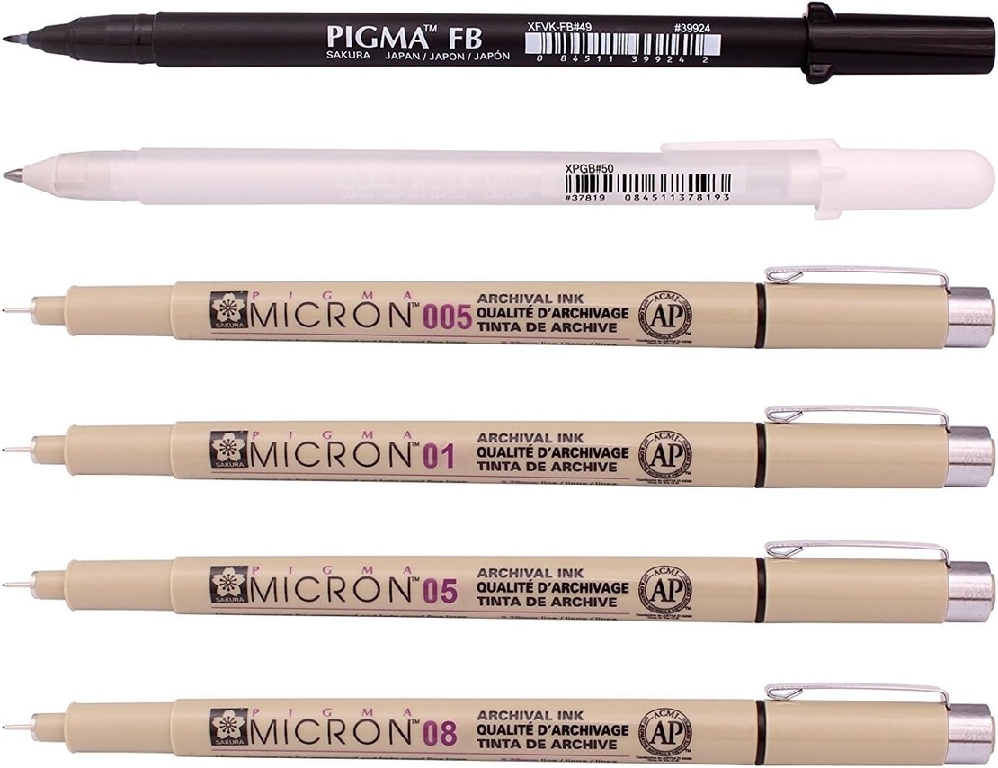 סט עטי מיקרון לאיור מנגה – Pigma Micron Manga Set – Sakura