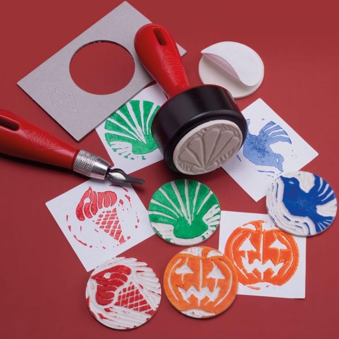ערכת גילוף והכנת חותמות 3 ב-1 – Essdee Lino Cutter & Stamp Carving Kit