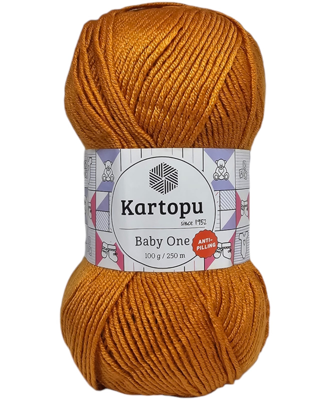 צמר בייבי KARTOPU BABY ONE- כתום עתיק