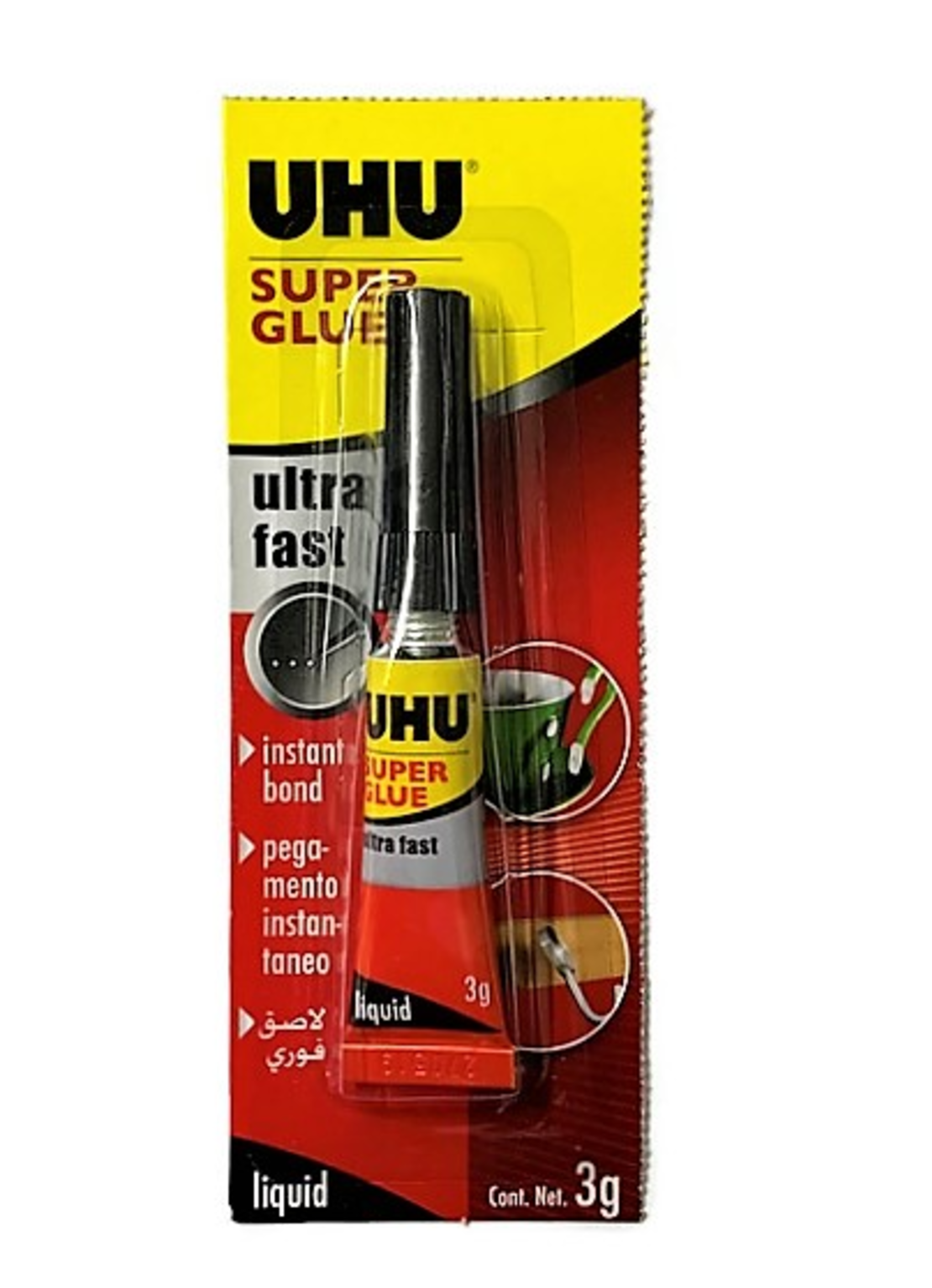 דבק מהיר סופר גלו - UHU