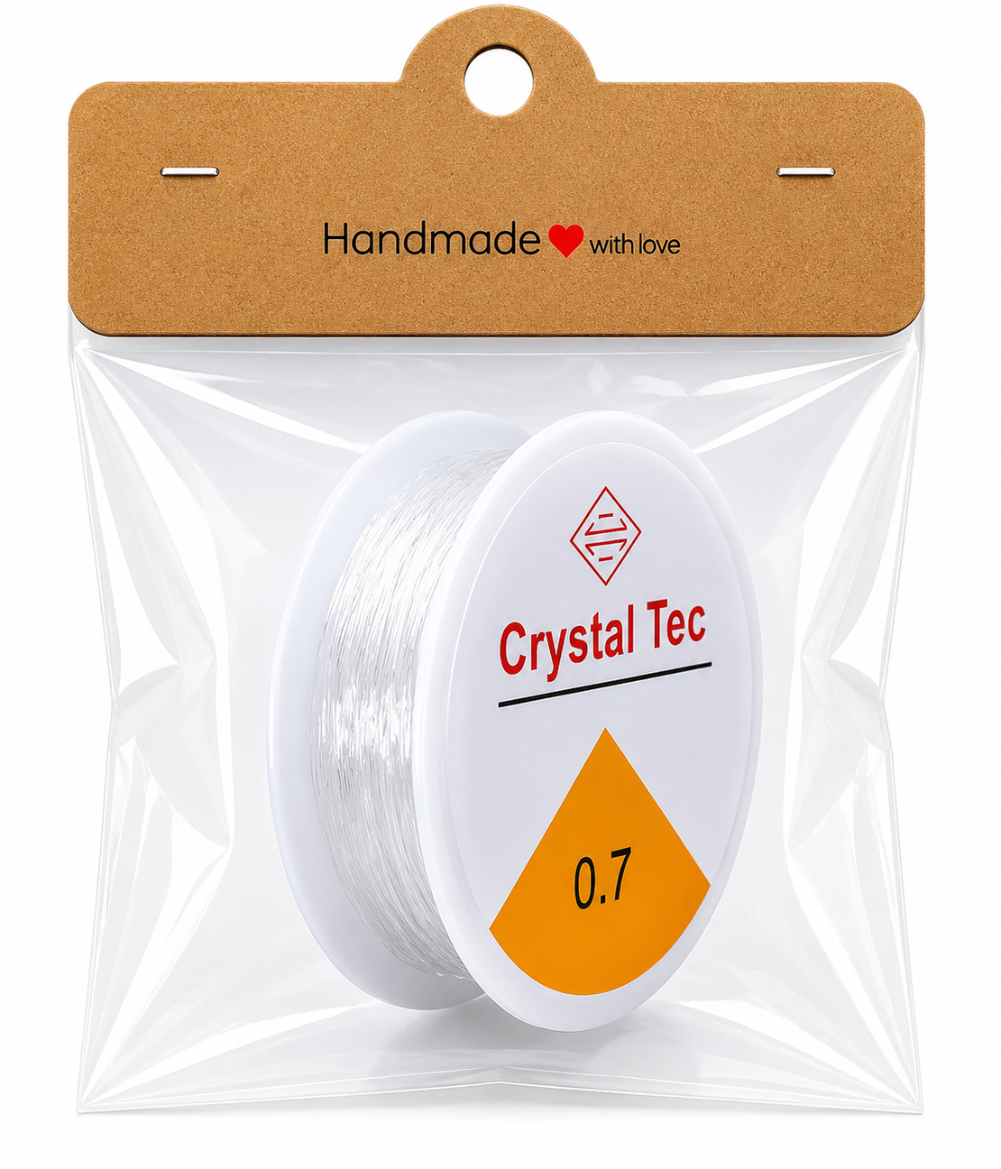 חוט גמיש שקוף ליצירת תכשיטים Crystal Tec 0.7 מ