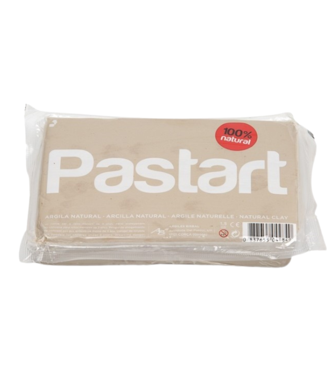 חימר טבעי 100% בצבע בז' - Pastart Natural Clay