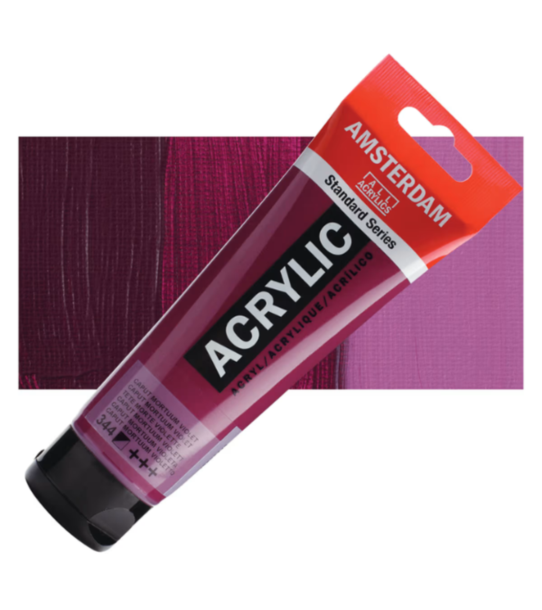 צבע אקרילי אמסטרדם – גוון Caput Mortuum Violet (סגול עמוק), סדרת Standard, נפח 120 מ״ל