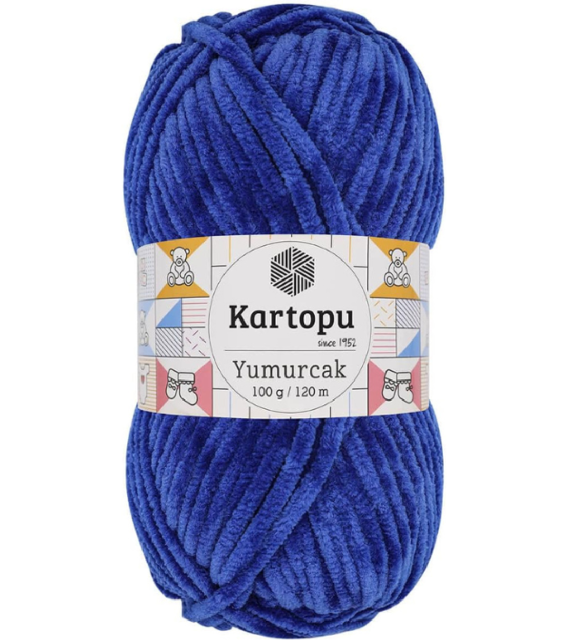 חוט קטיפה לסריגה Kartopu Yumurcak – צבע כחול נייבי