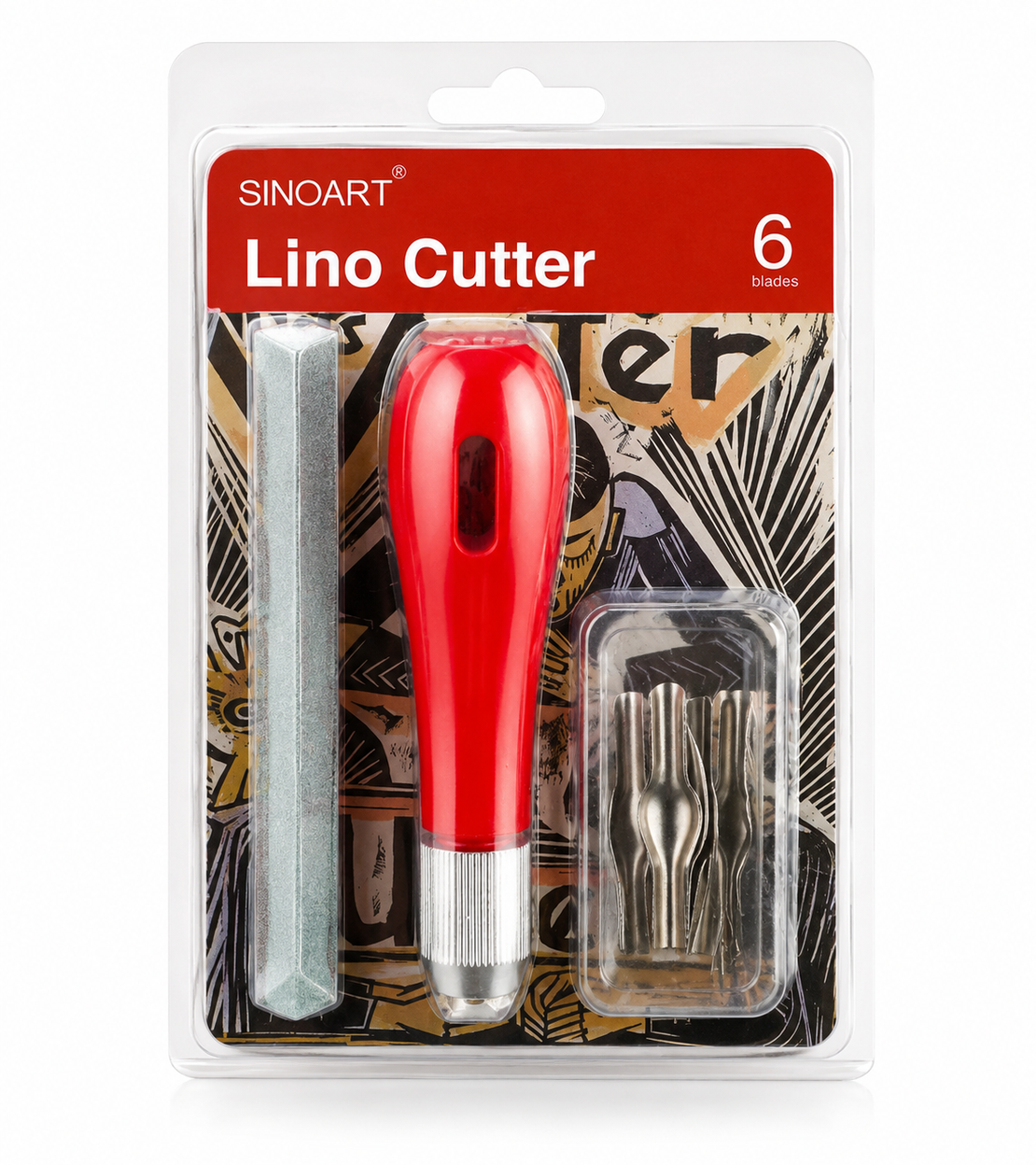 ערכת חיתוך לינוליאום עם 6 להבים – Sinoart Lino Cutter