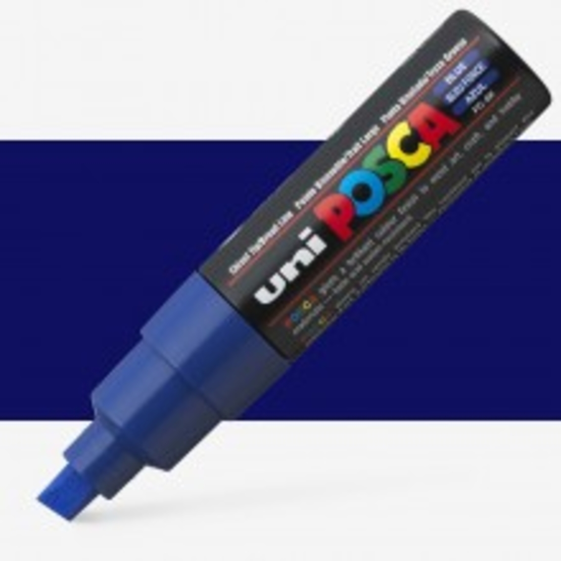 טוש פוסקה לציור-8 מ''מ POSCA K8-כחול