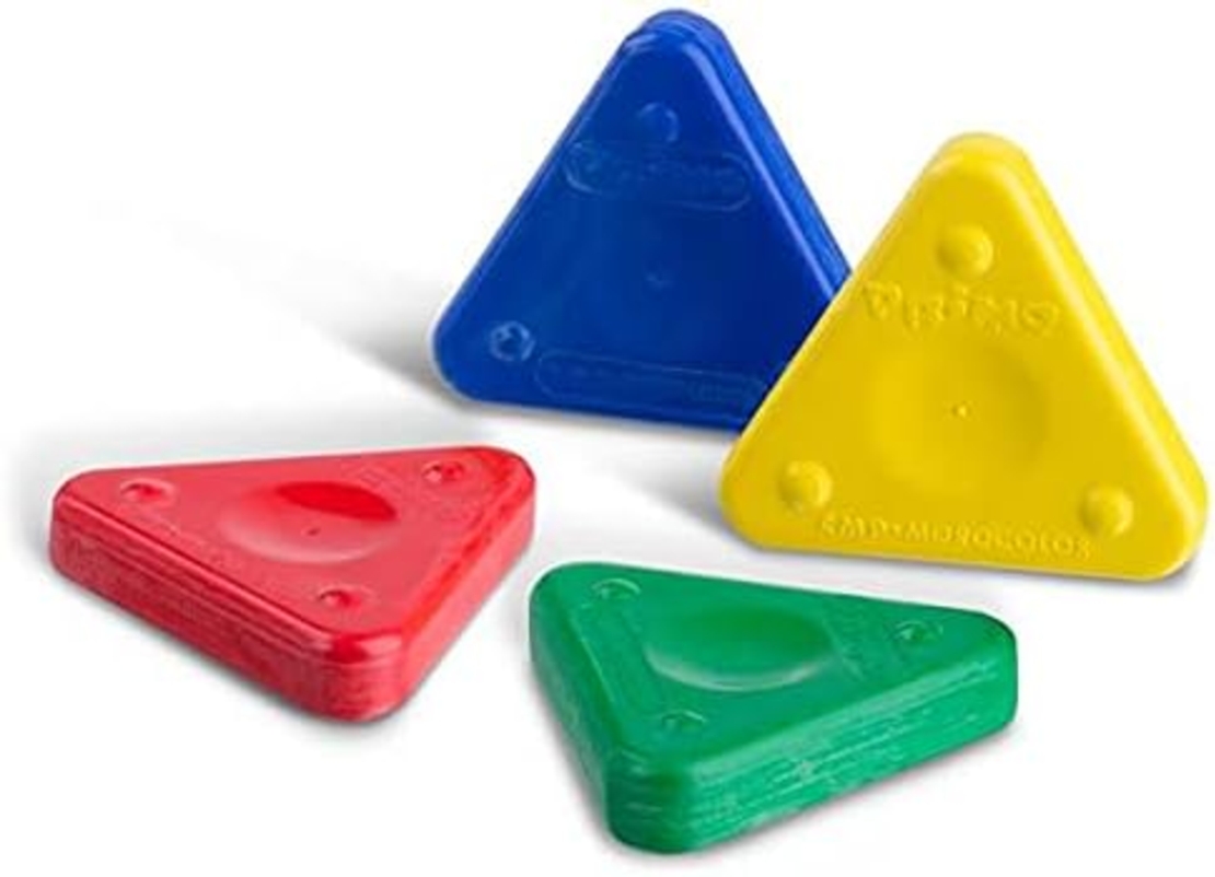 סט 12 צבעי שעווה משולשים לילדים PRIMO Junior