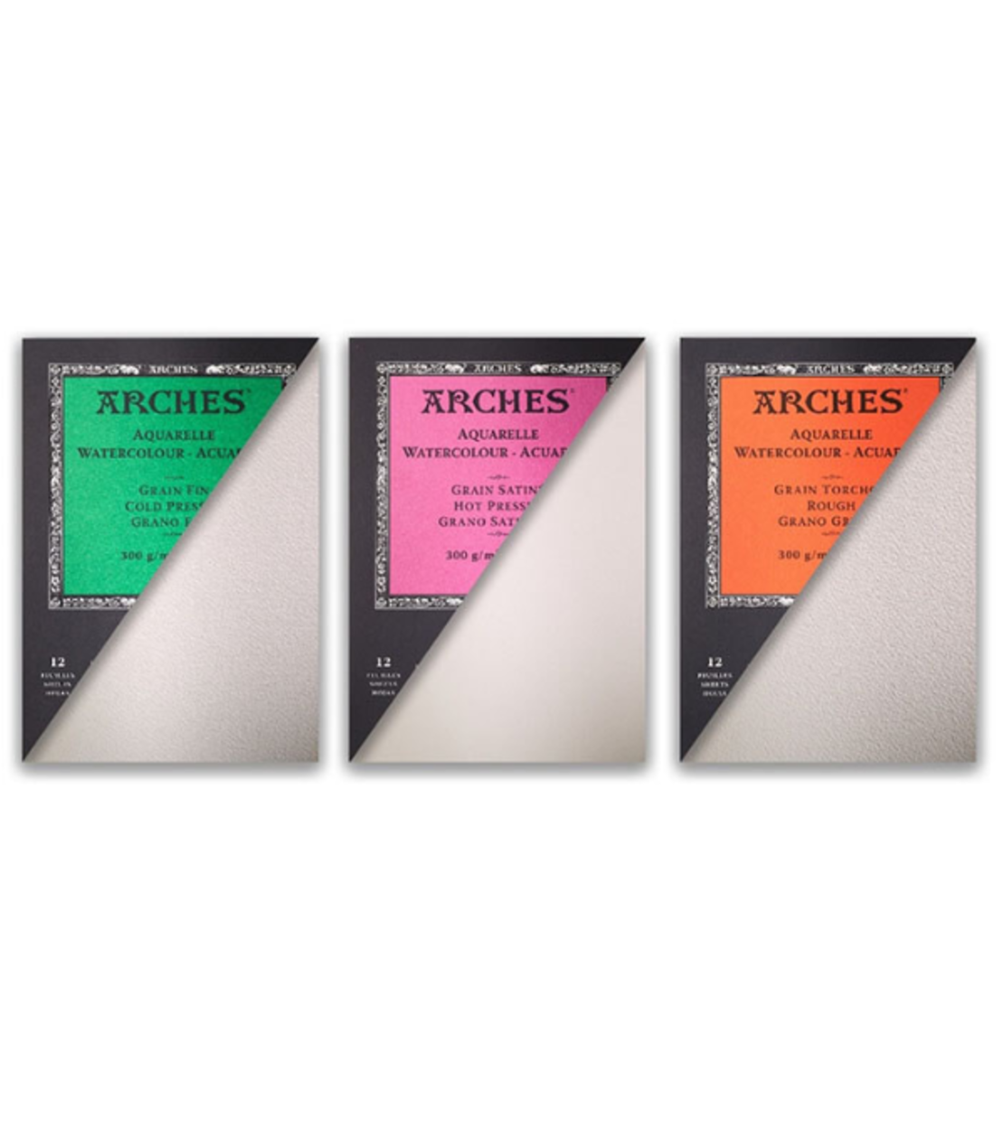 בלוק נייר אקוורל 100% כותנה - Arches Watercolour Pads 300gsm