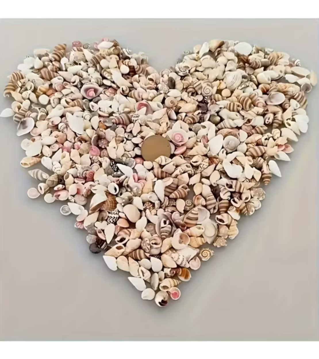צדפות ים טבעיות לקישוט (כ-400 יחידות בצנצנת זכוכית)