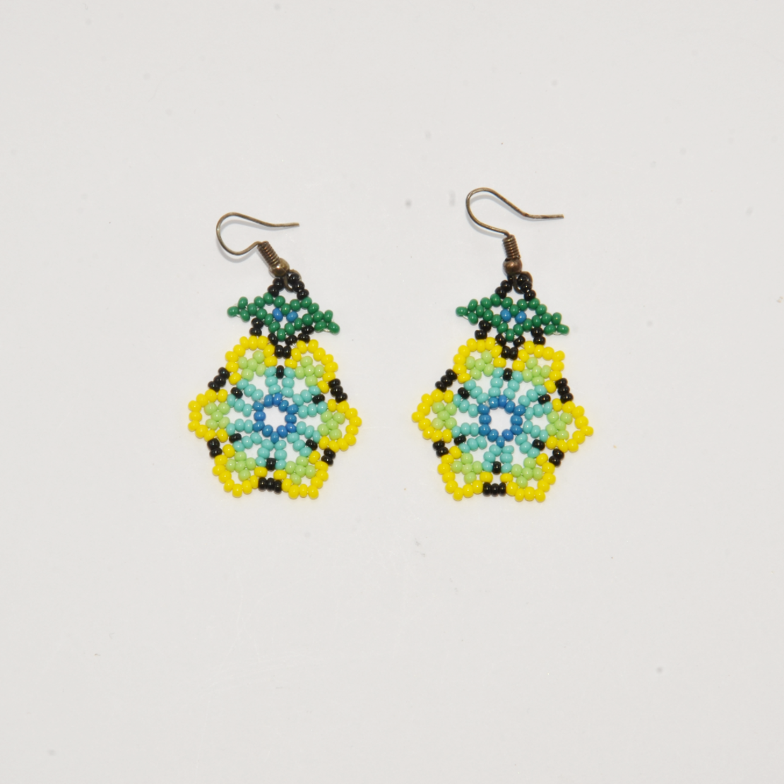 Mexican beaded earrings - bud