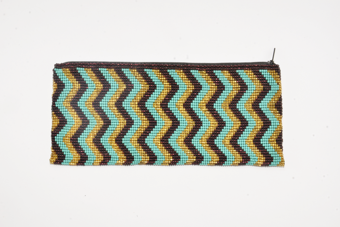 Mexican beaded purse - zigzag - Sold out