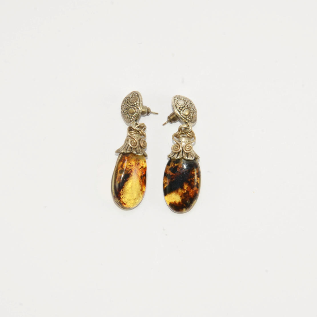 Amber earrings