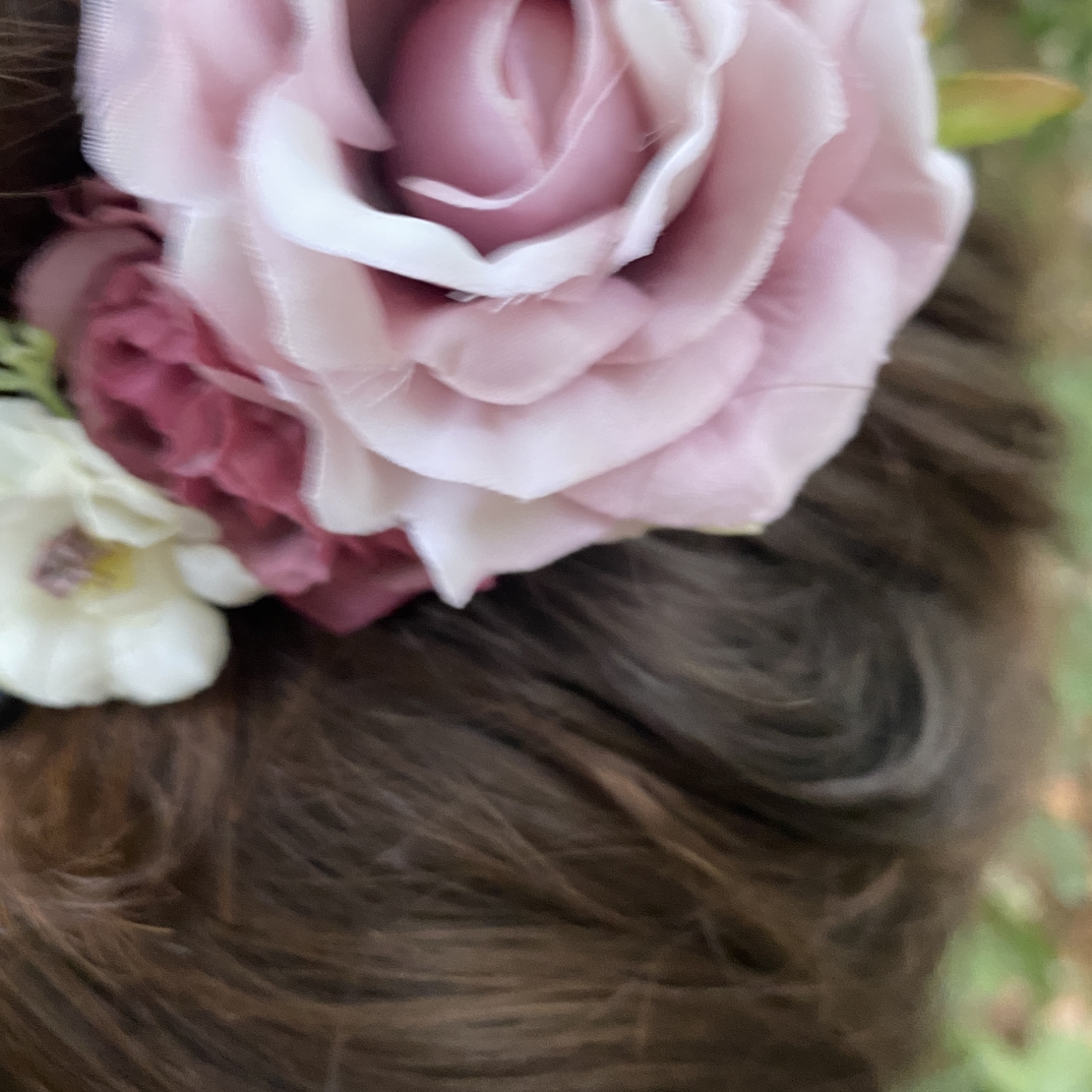 Flower hairclip - pure