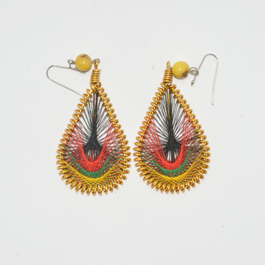 Colorful drop earrings - africa