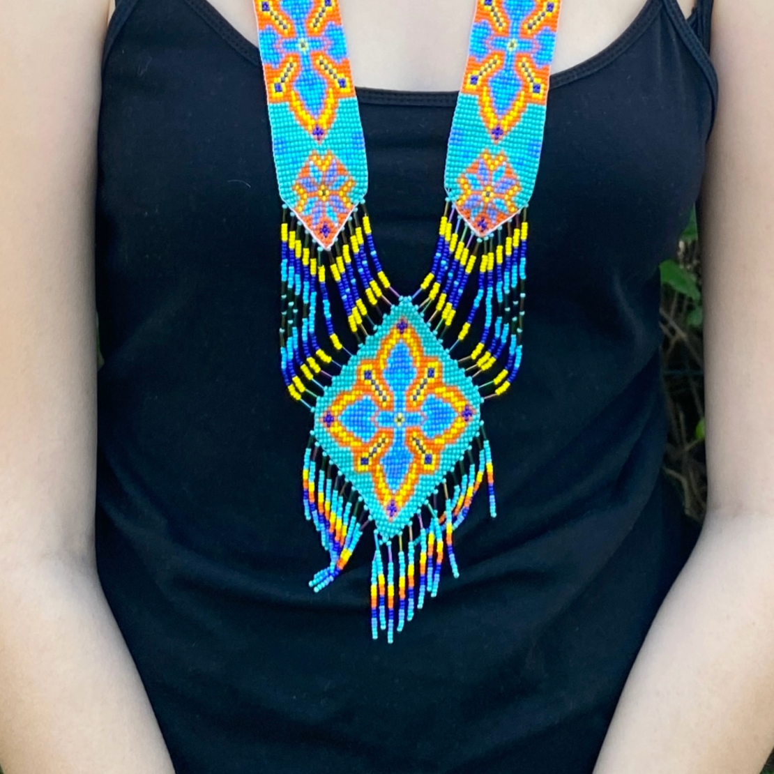 Mexican shamanic necklace - river