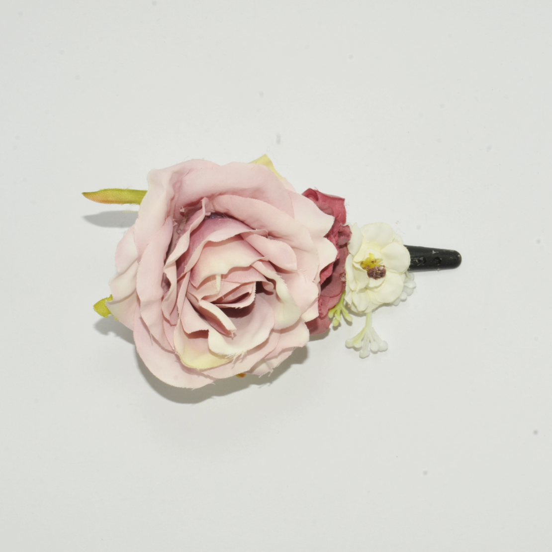 Flower hairclip - pure