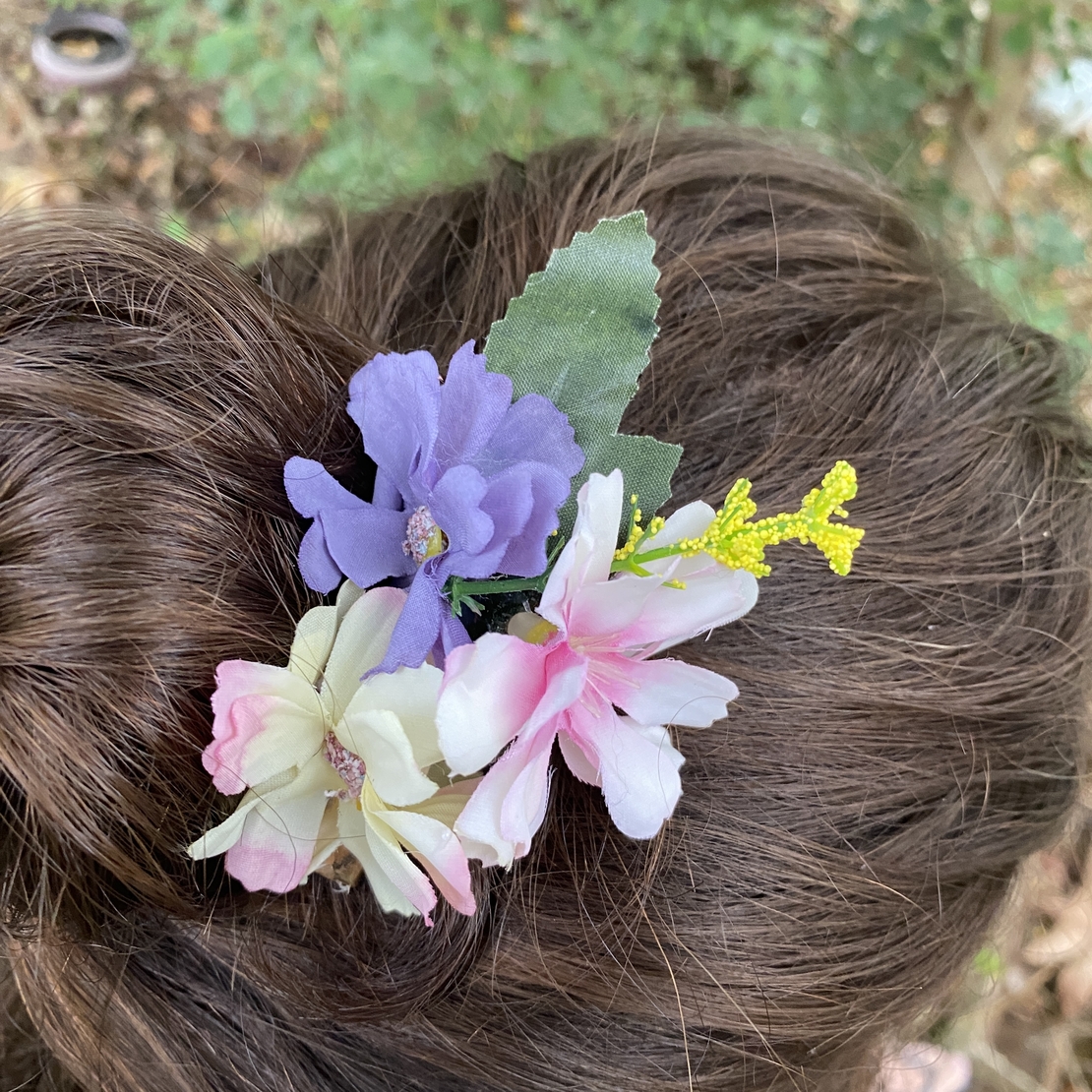 Flower hairclip - dew