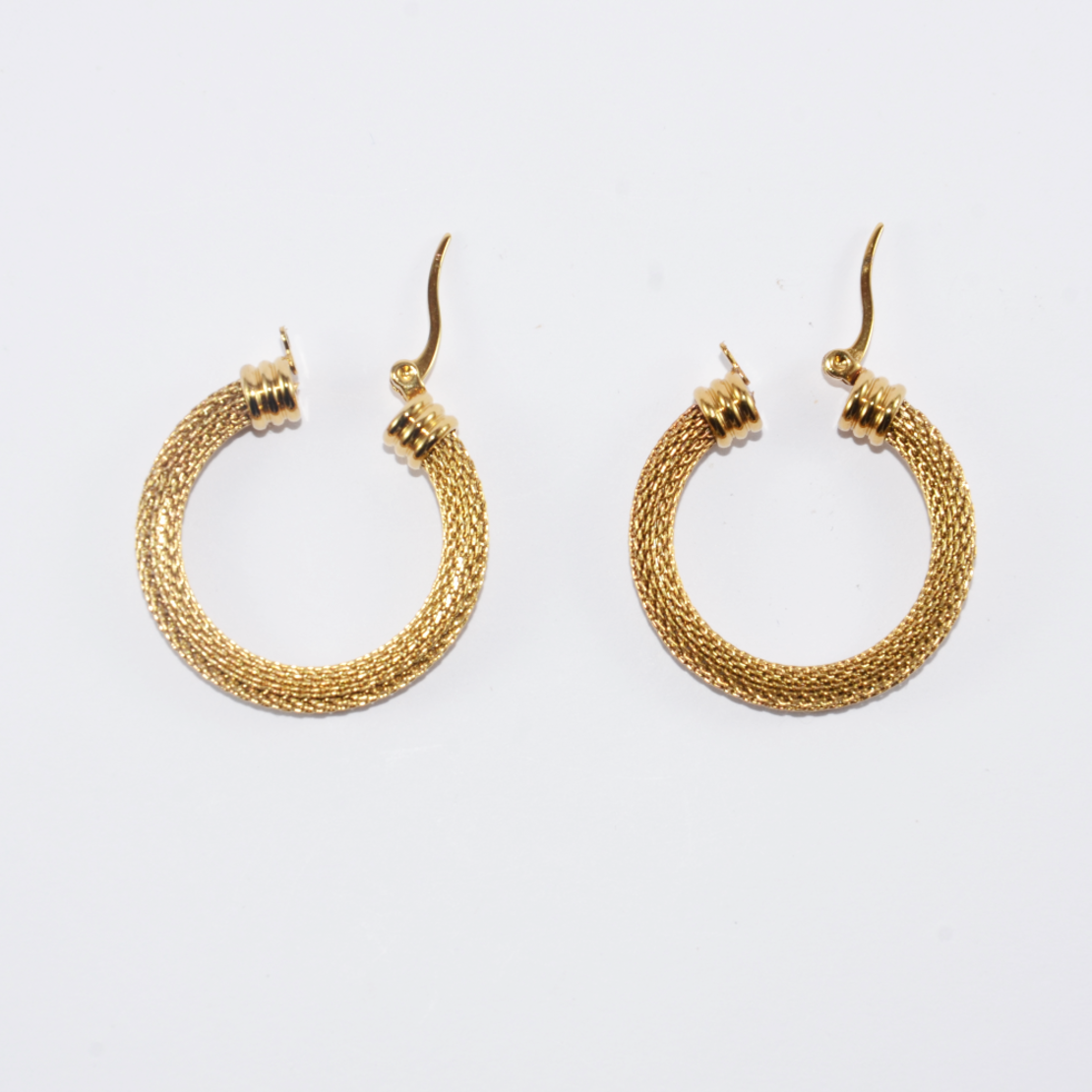 Designed hoop earrings