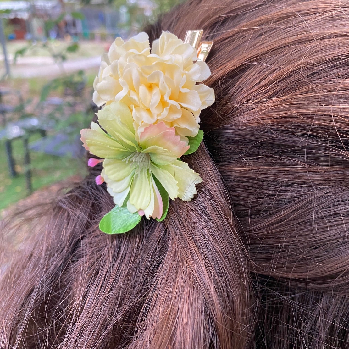 Flower hairclip - spring