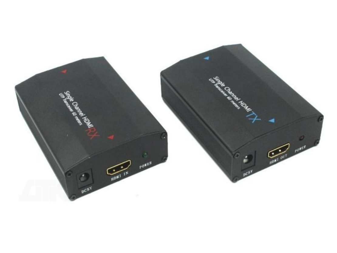 מרחיק HDMI על כבל רשת עד 60 מטר (זוג)