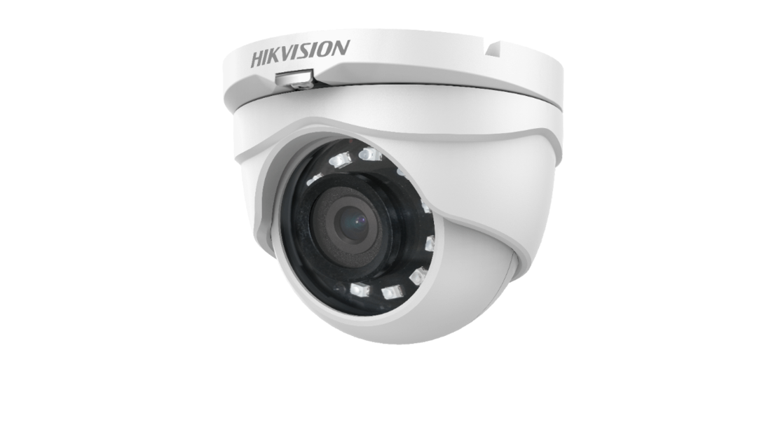 HIKVISION - DS-2CE56D0T-IRMF - מצלמת טורט כיפתית טורבו אנלוגית CVIבאיכות 2MP