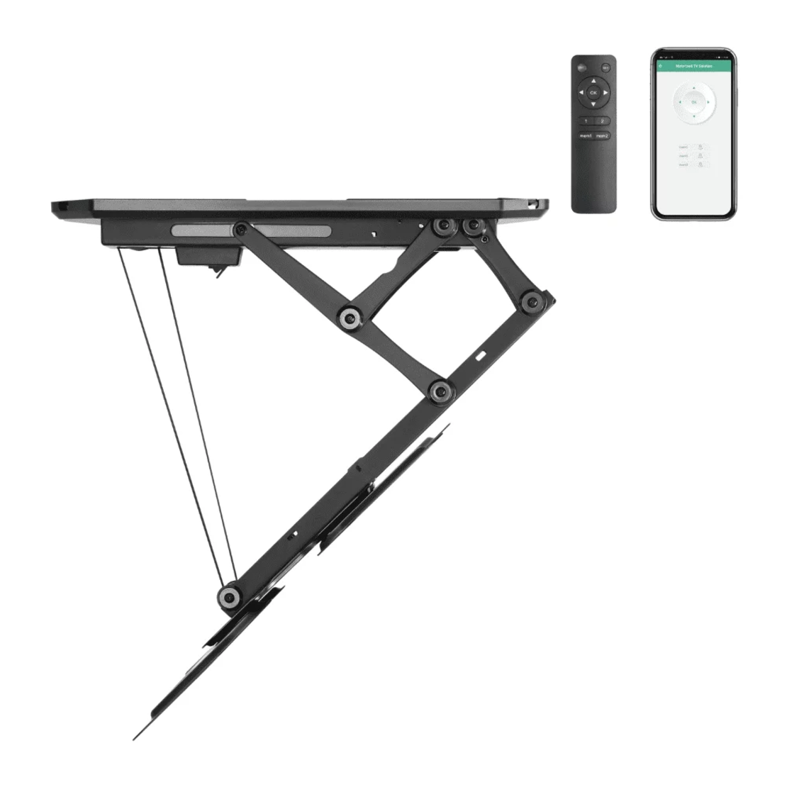 זרוע חשמלית תקרתית מתקפלת חכמה לגודל מסך עד 55″