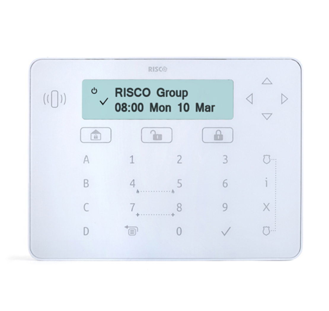 לוח מקשים מגע אלגנט למערכות RISCO