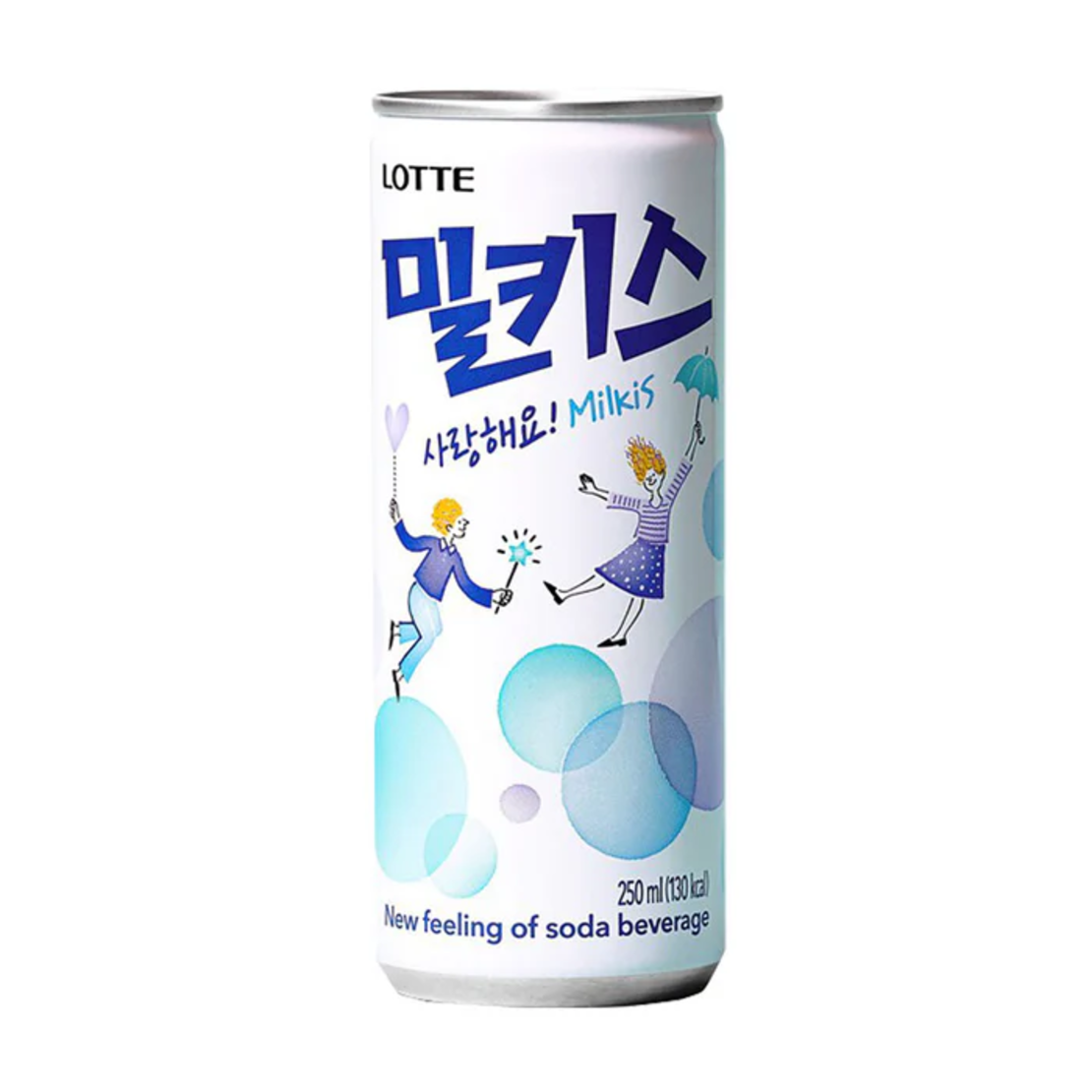 LOTTE CHILSUNG  MILKIS SODA 250ML -  משקה מוגז בטעם פירות 250 מ