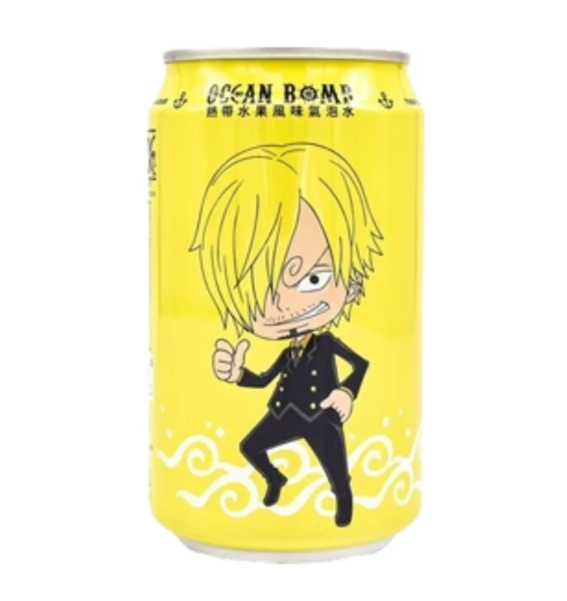 OCEAN BOMB SPARKLING WATER TROPICAL FRUIT FLAVOR 330ML - משקה מוגז בטעם פירות  טרופיים 330 מ