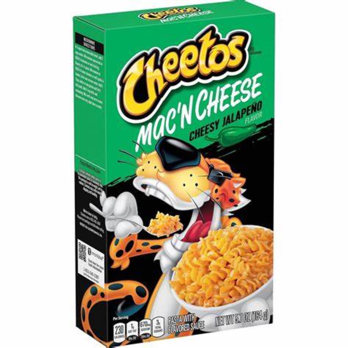 CHEETOS MAC'N CHEESY JALAPENO 164GR - צ'טוס מק אנד צ'י:פסטה ברוטב גבינה עם פלפל חלפיניו להכנה מהירה 164 גרם