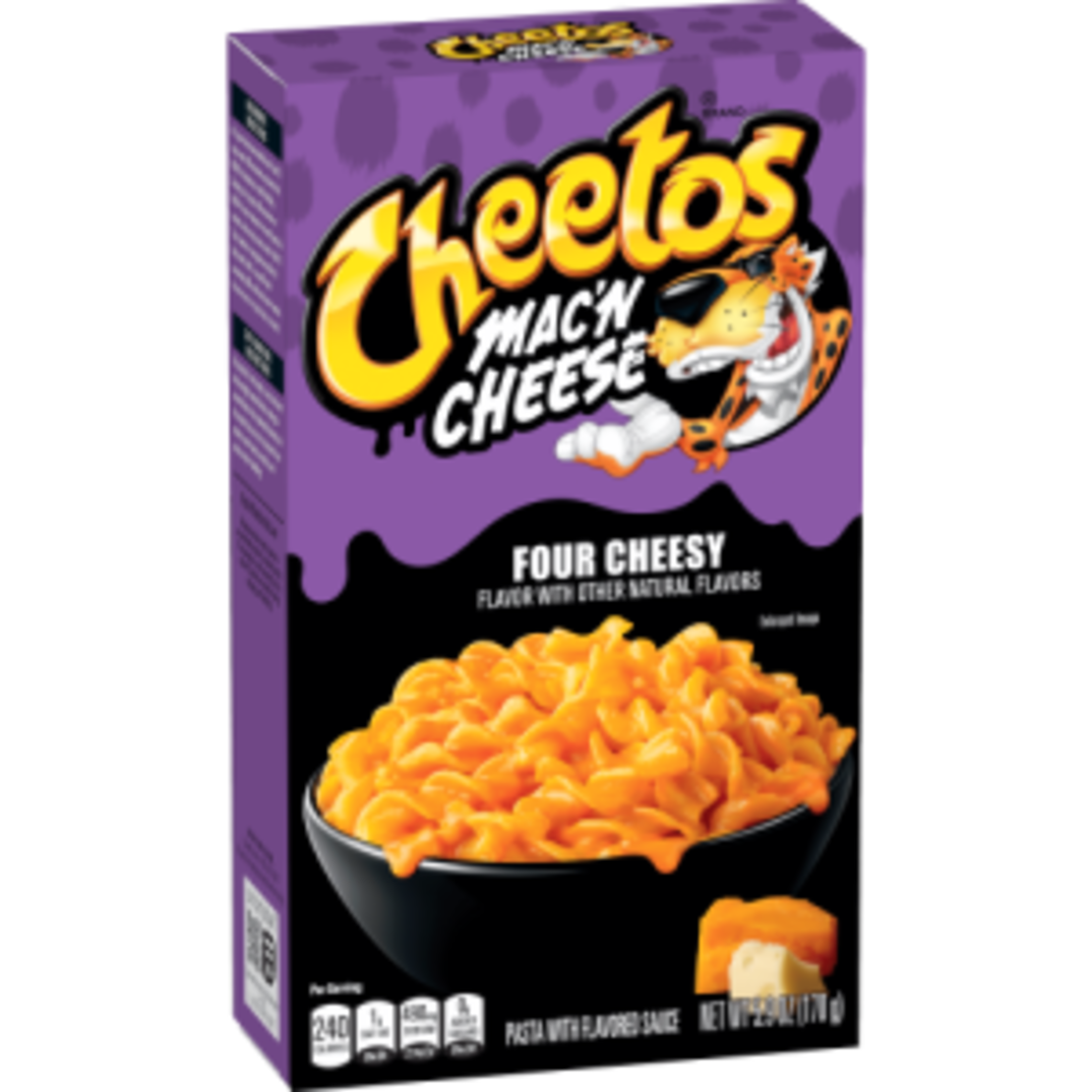CHEETOS MAC'N CHEESE FOUR CHEESY 170GR - צ'יטוס מק אנד צ'יז פסטה ברוטב 4 גבינות להכנה מהירה 170 גרם