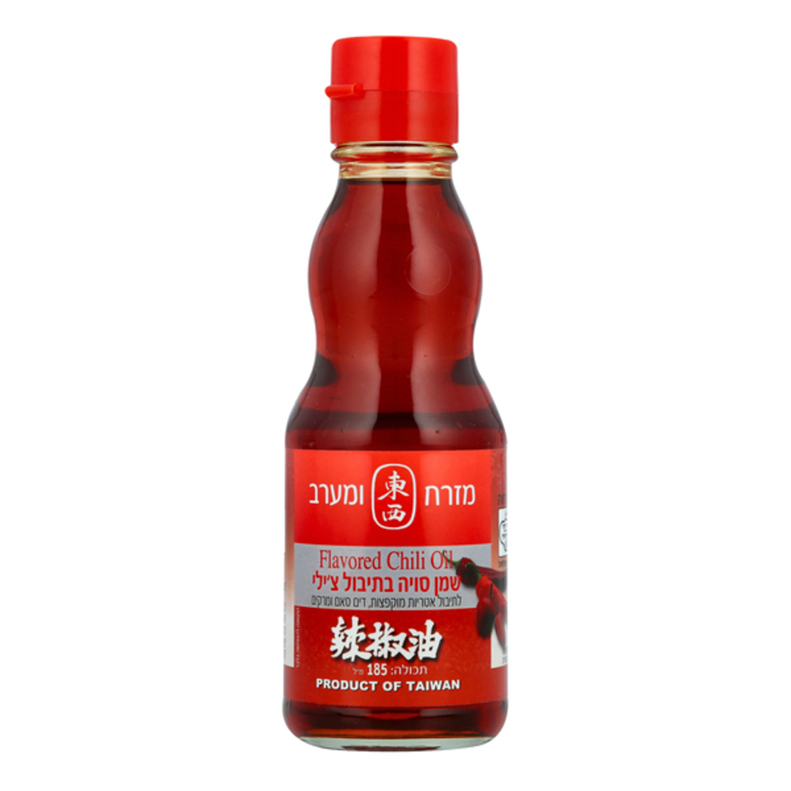 FLAVORED CHILI OIL 185ML - שמן סויה בתיבול צ'ילי 185 מ