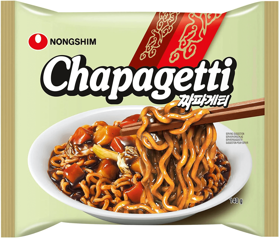 CHAPAGETTI BLACK SPAGHETTI WITH ROASTED JAJANG SAUCE 140GR - ספגטי ברוטב קוריאני להכנה מהירה 140 גרם