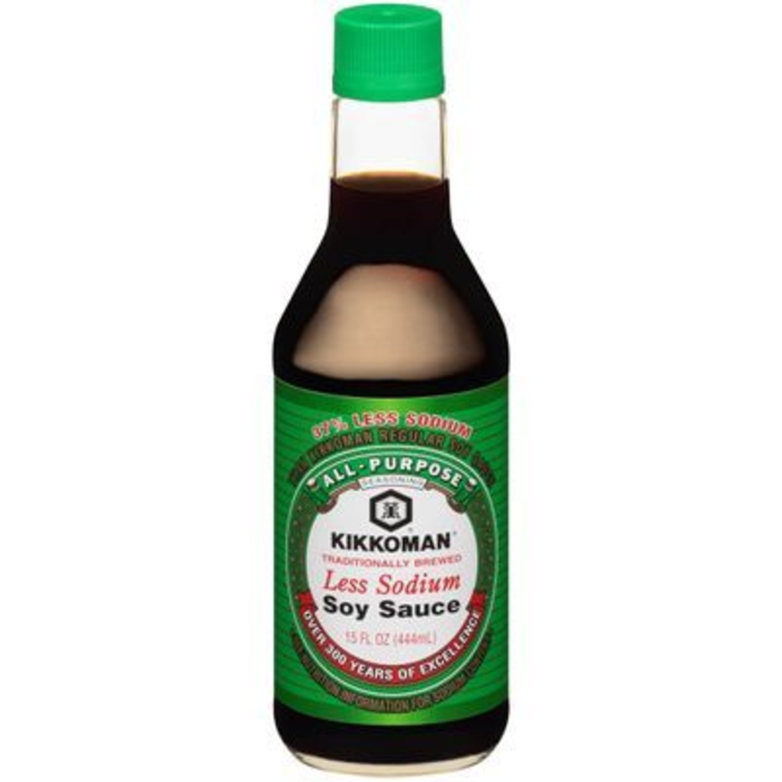KIKKOMAN SOY SAUCE 40% REDUCED SODIUM 444ML - רוטב סויה קיקומן 40% מופחת נתרן 444 מ