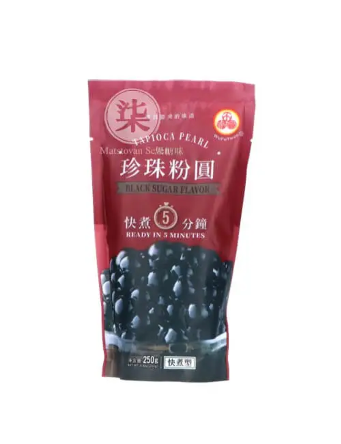 TAPIOCA PEARL BLACK SUGAR FLAVOR 250GR - פניני טפיוקה שחורים לתה 250 גרם