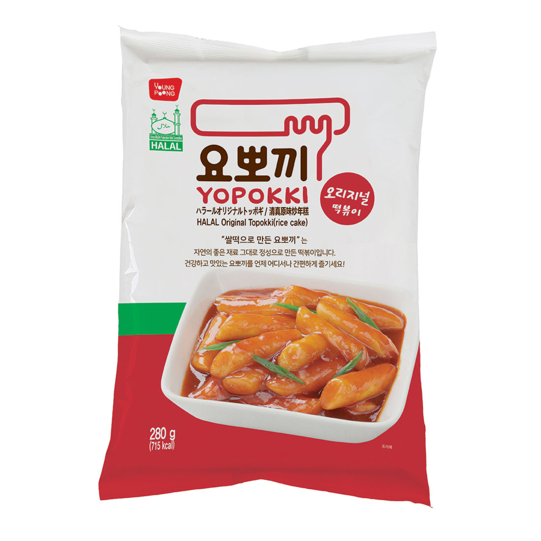 HALAL ORIGINAL TOPOKKI 280GR - ערכה להכנת אצבעות אורז בטעם אורגינל 280 גרם