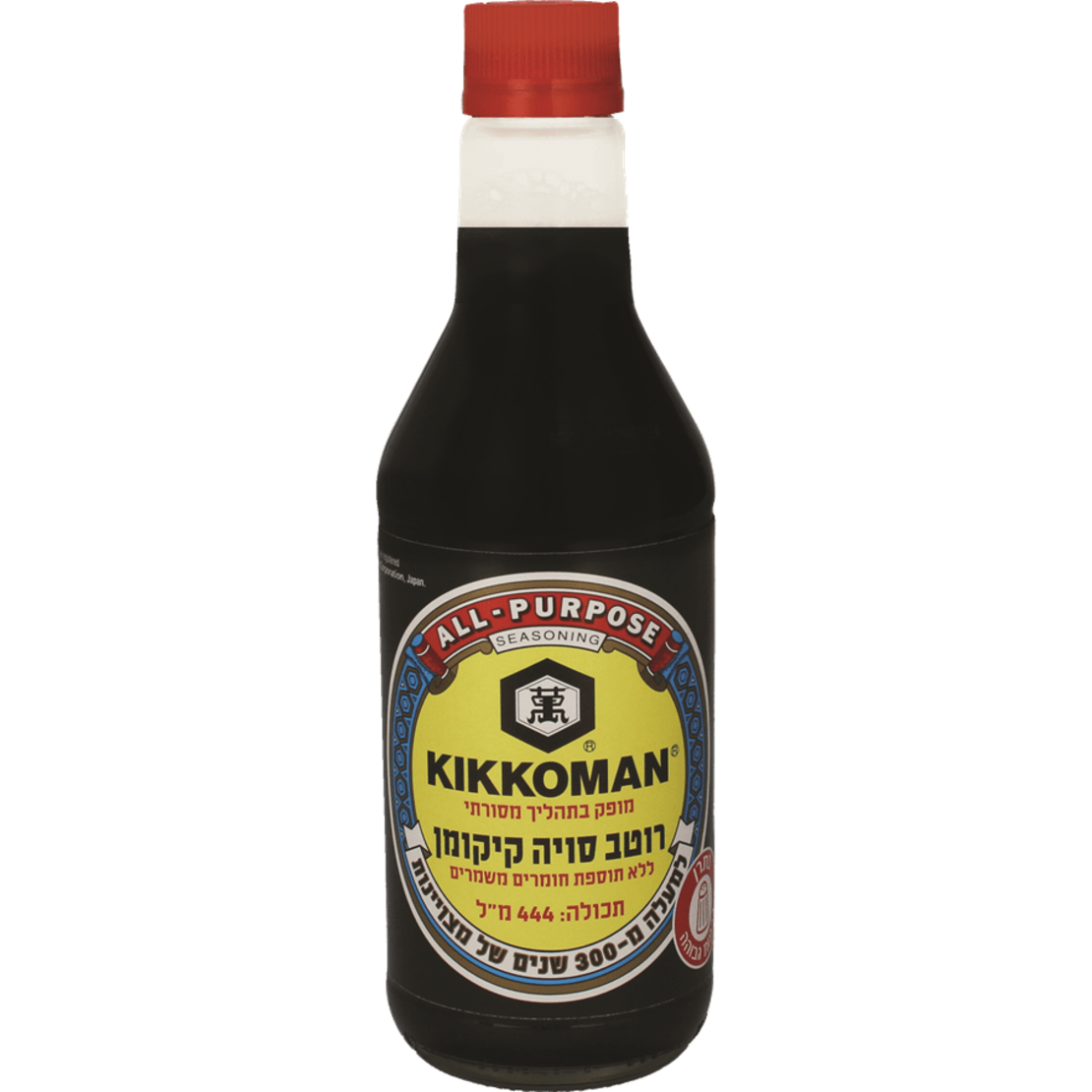 KIKKOMAN SOY SAUCE 444ML - רוטב סויה קיקומן 444 מ