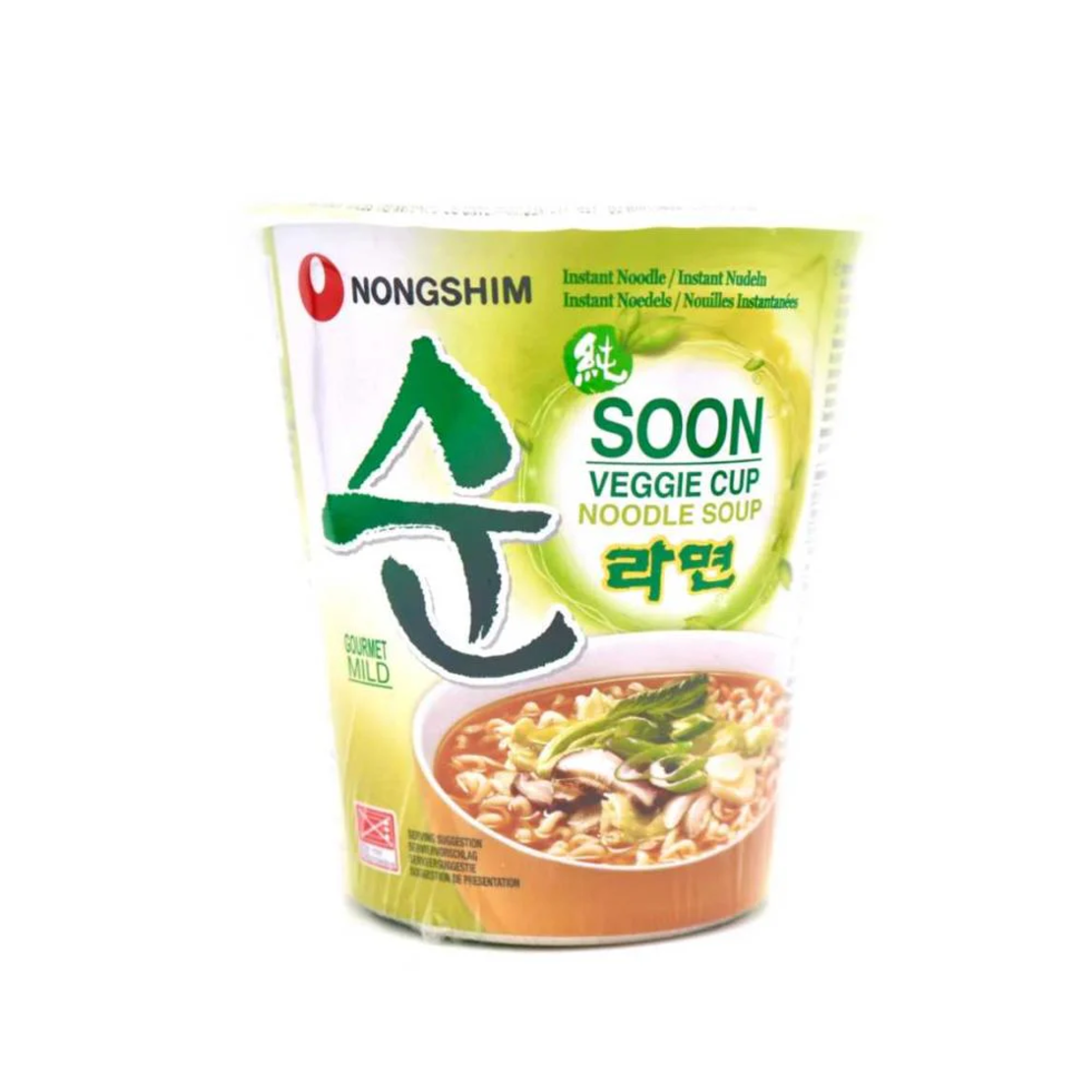 SOON VEGGIE RAMYUN NOODLE 67GR - נודלס בטעם ירקות להכנה מהירה 67 גרם
