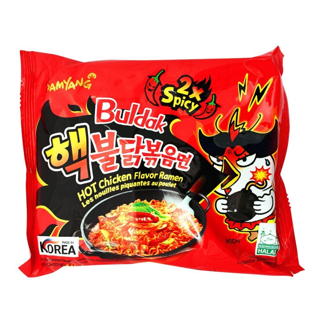 2X SPICY RAMEN 140GR - אטריות להכנה מהירה ראמן בטעם עוף חריף אקסטרים 140 גרם