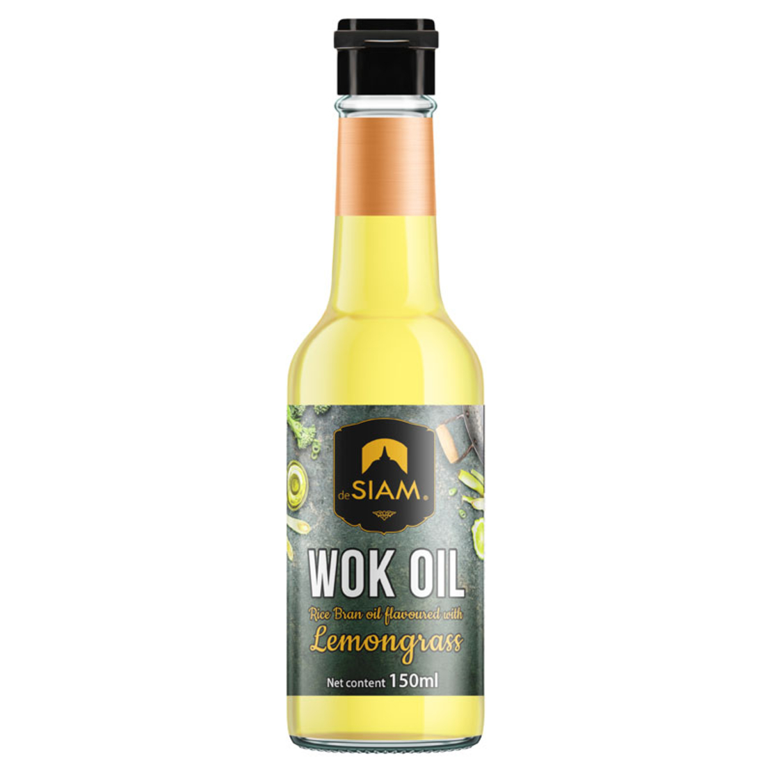WOK OIL LEMONGRASS 150ML - שמן למון גרס לבישול בווק 150 מ