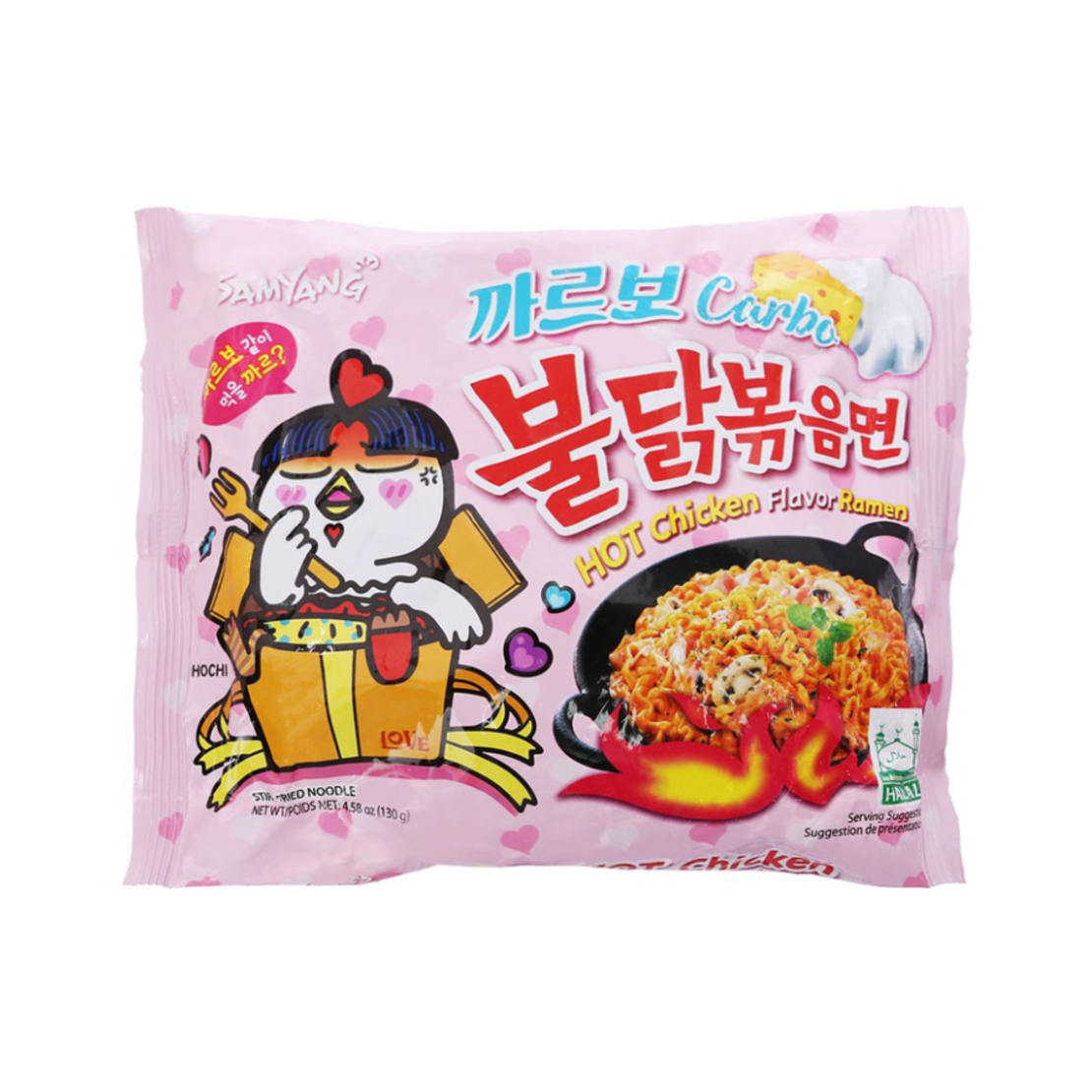 CARBONARA RAMEN 130GR - אטריות להכנה מהירה בטעם עוף חריף קארבו 130 גרם