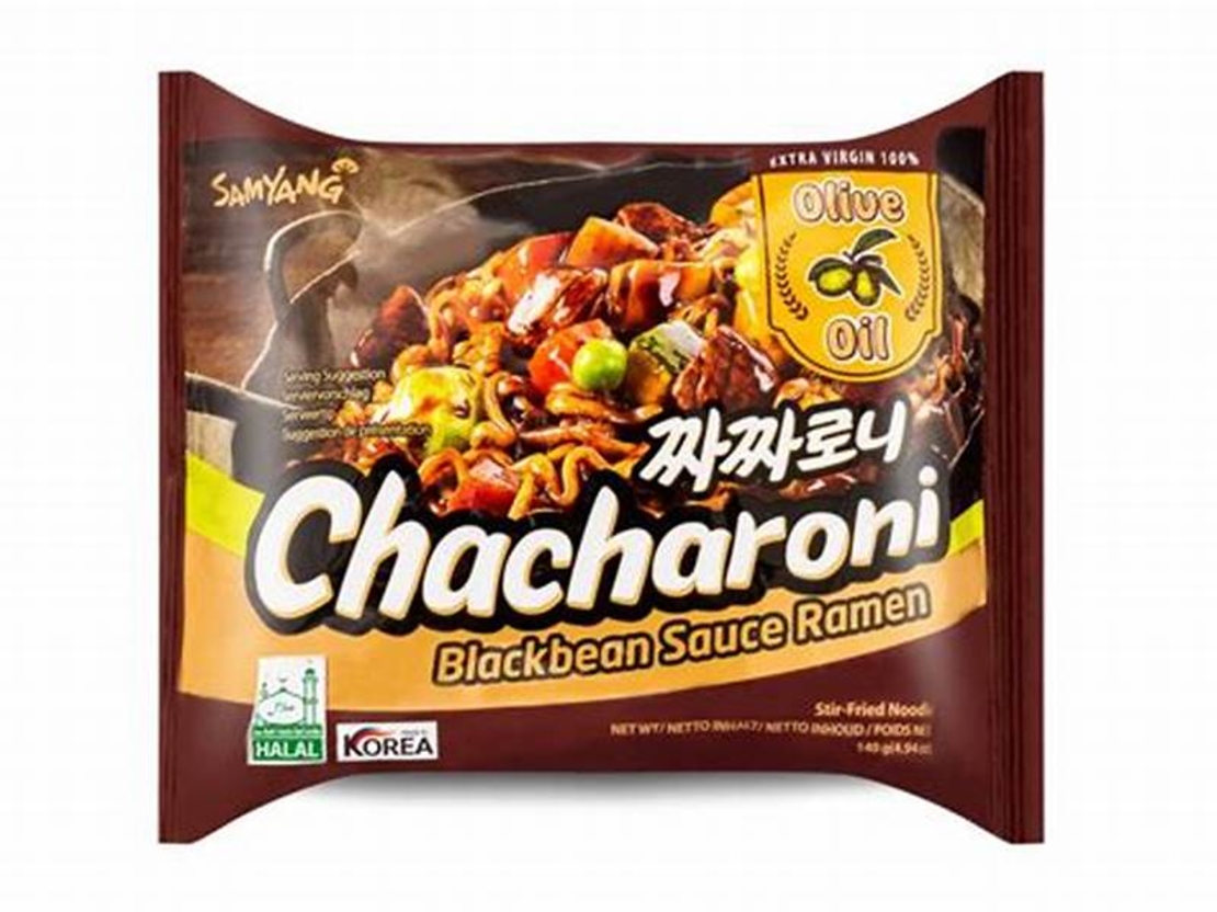 CHACHARONI BLACK BEAN SAUCE RAMEN 140GR - אטריות להכנה מהירה ראמן בטעם שעועית שחורה 
