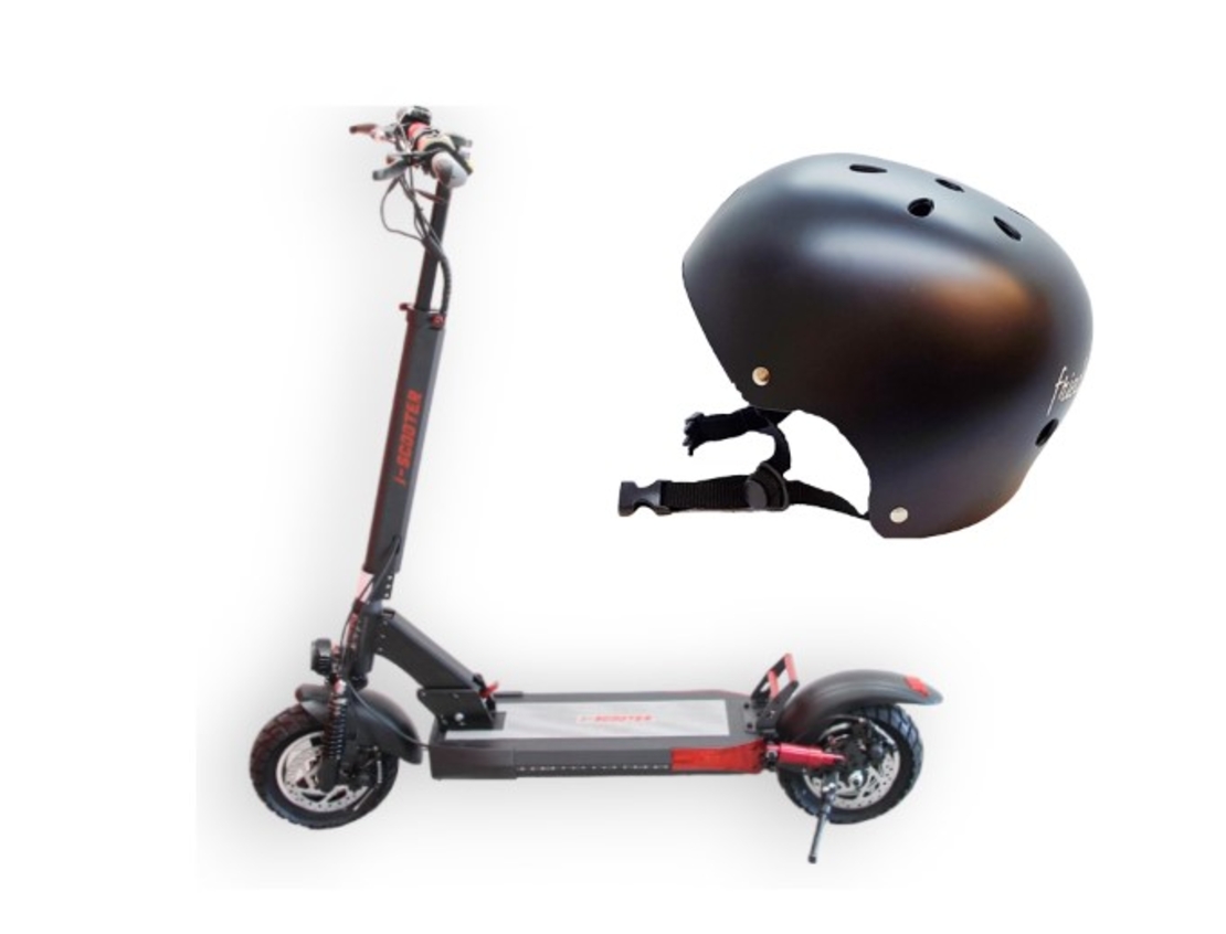 מארז קורקינט I SCOOTER +קסדה שחור