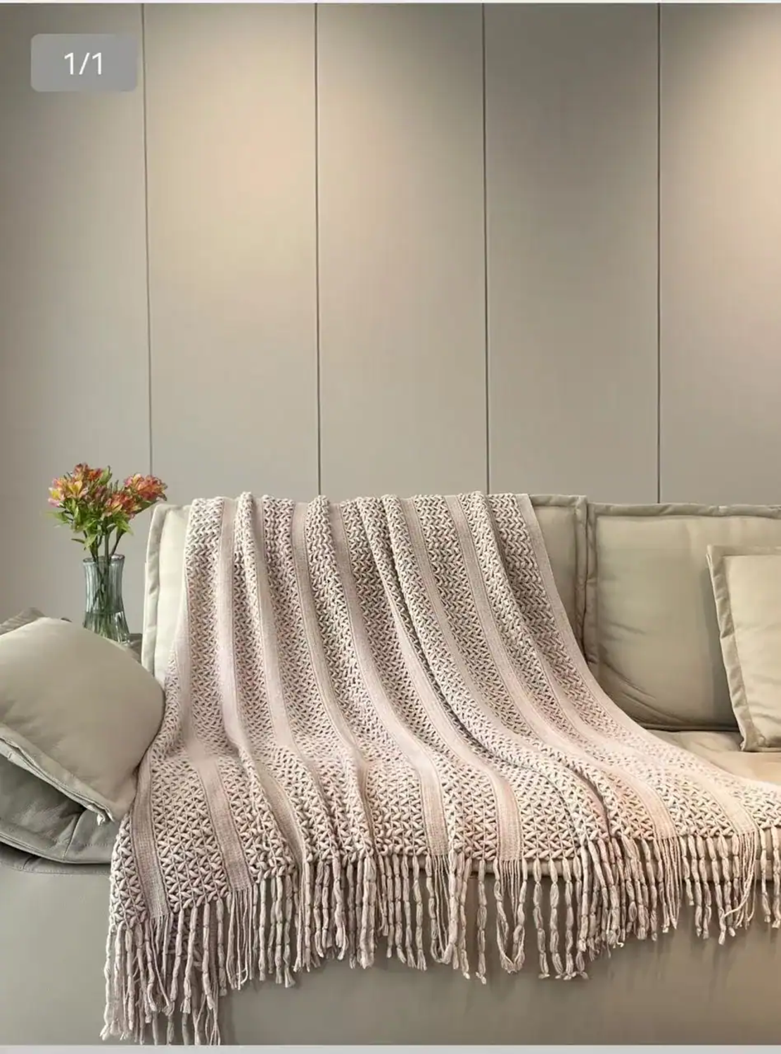 שמיכת סריג מפנקת