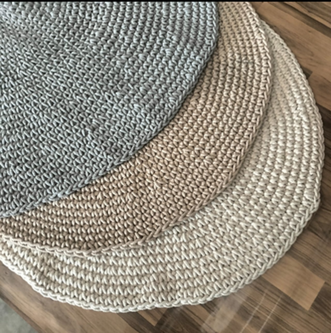 שטיח כותנה סרוגה